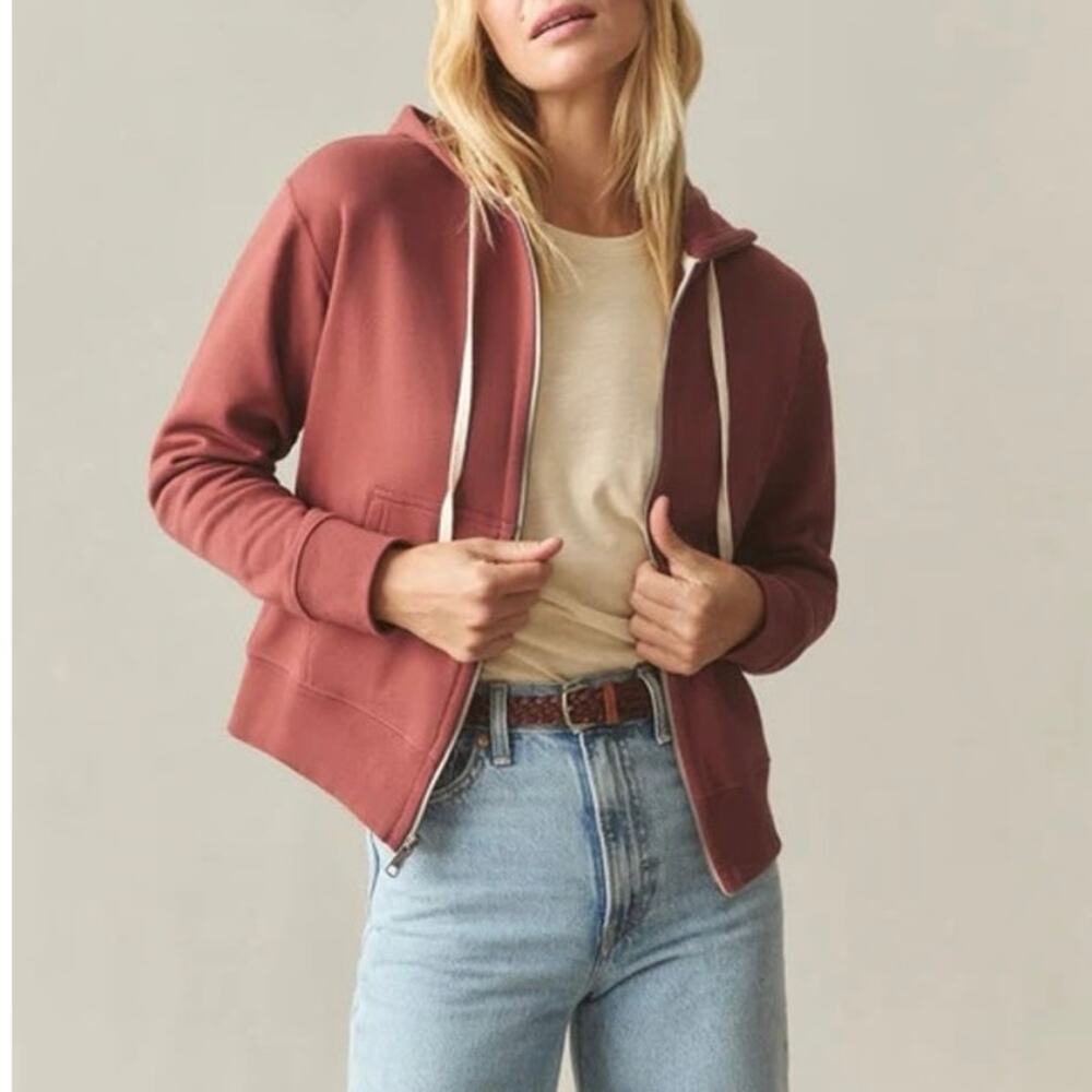 NWOT American Giant Women's Midweight Full Zip Hoodie Spiced Apple Size XS